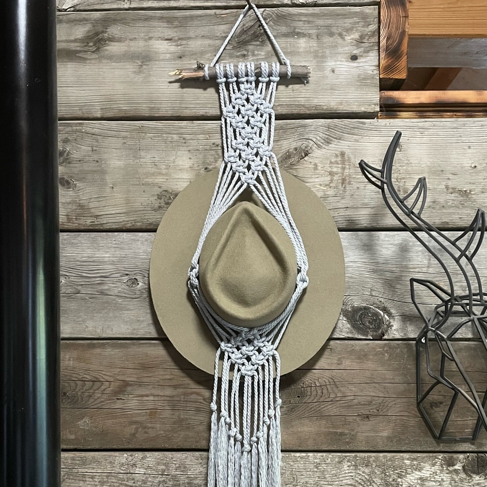 Handmade Macrame Hat Holder
